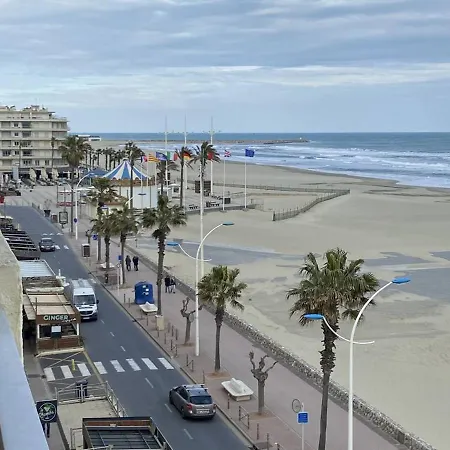 3p Face A La Mer, Climatise, Parking Prive, Centre-ville - Fr-1-750-26 Appartement Canet-en-Roussillon